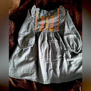 Tea Collection blue embroidered dress 6